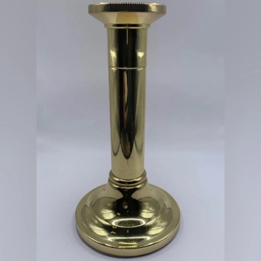 Brass candlestick. Baldwin Brass -USA Candlestick Candle Holder 6.25”-Perfect